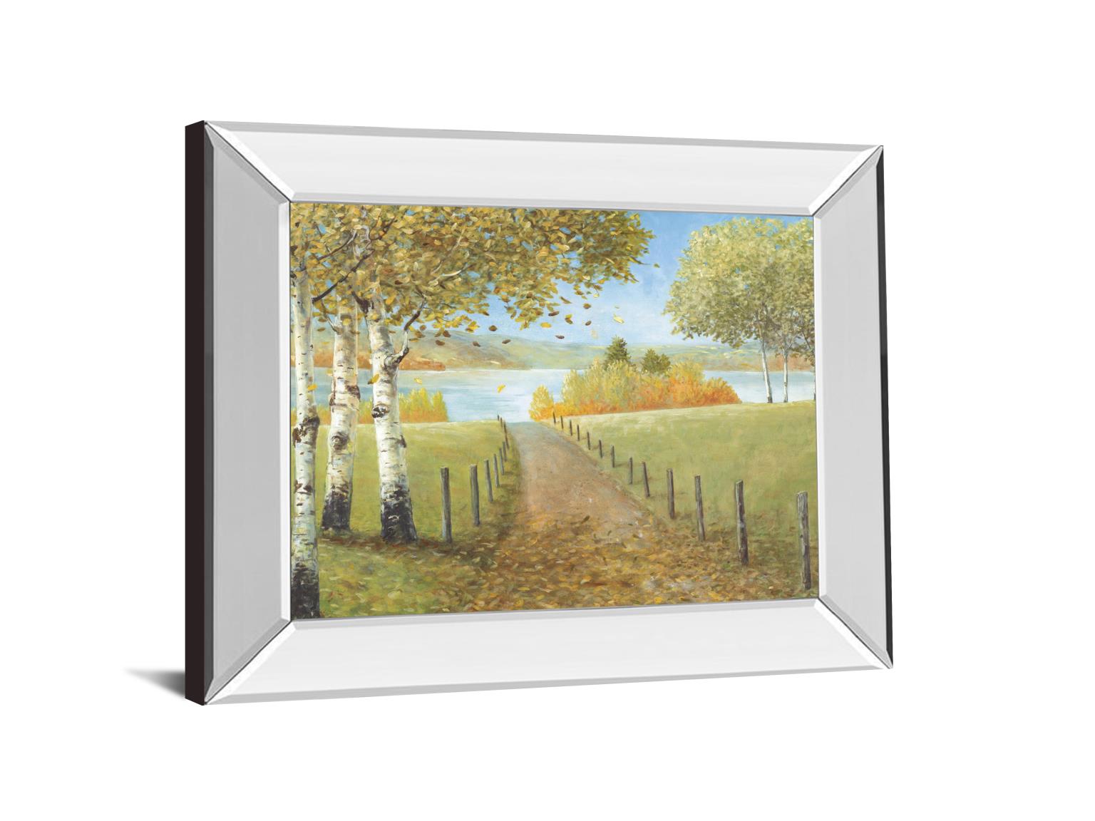 Mirrored Frame Rural Route I By A. Fisk 22X26 Mirror Frame Print
