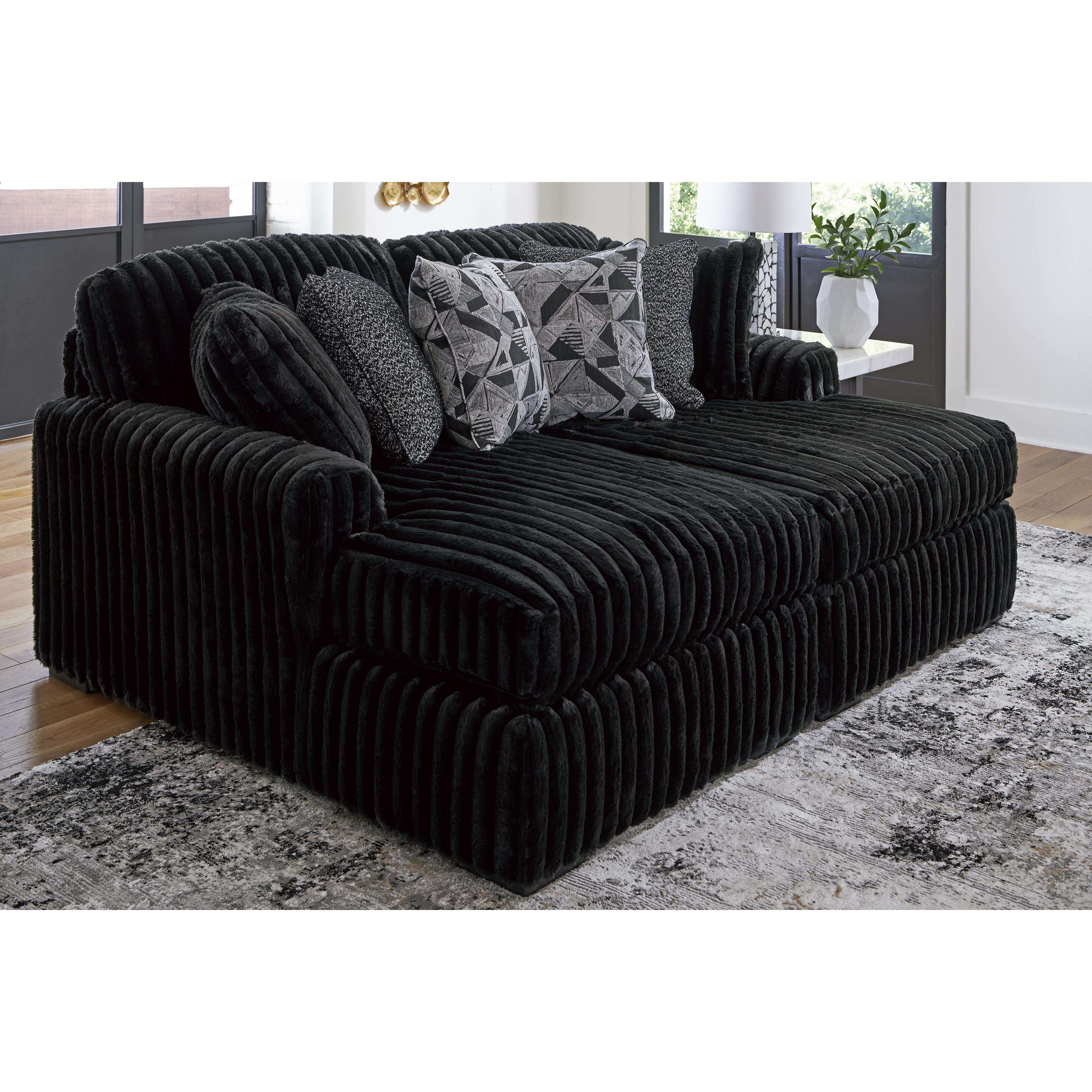 Swipe Furniture Exclusive Design Midnight-Madness Fabric Chaise 9810316/9810317