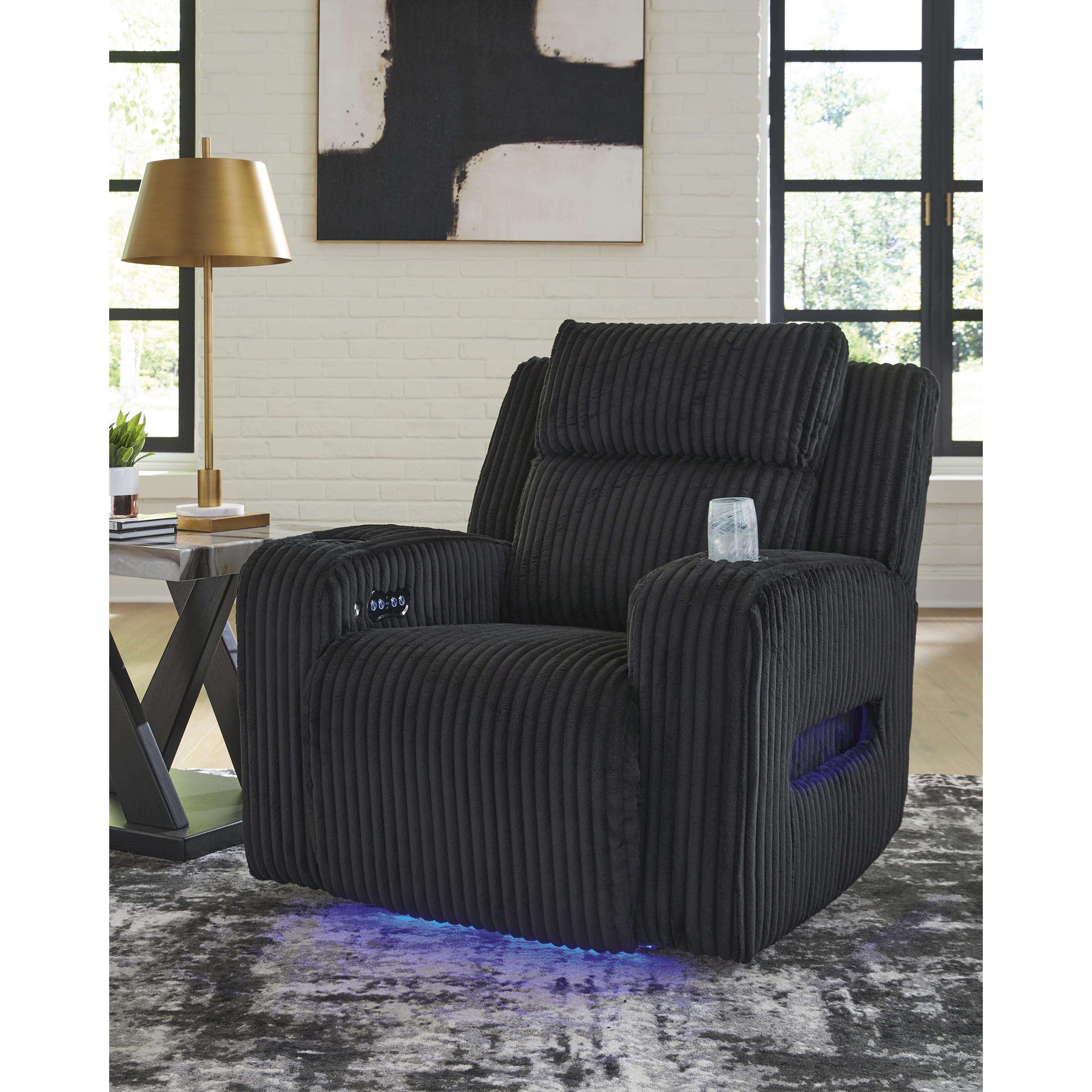 Swipe Furniture Exclusive Design Forest Lake Power Fabric Recliner PC6420213