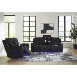 Swipe Furniture Exclusive Design Forest Lake Power Reclining Fabric Loveseat with Console PC6420218
