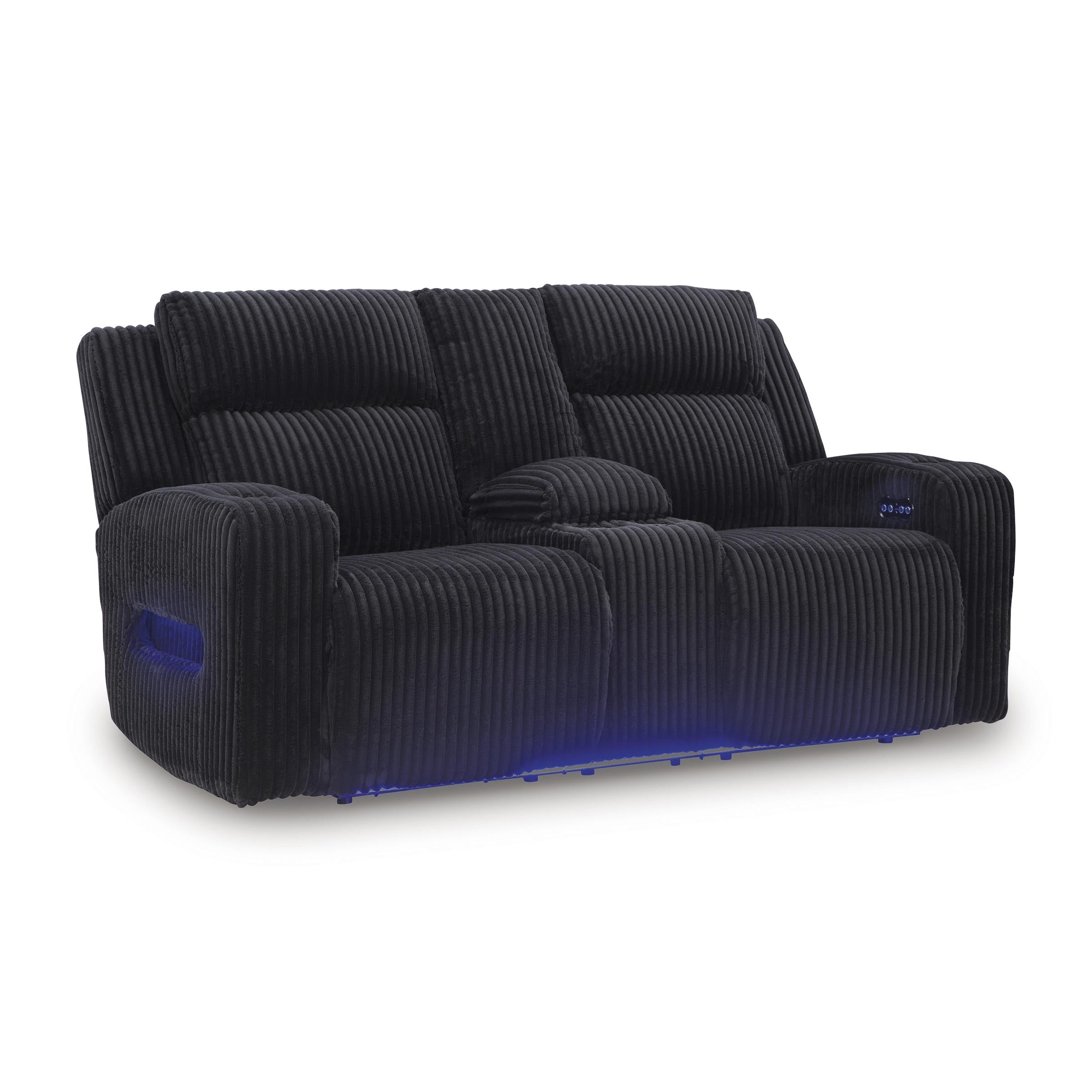 Swipe Furniture Exclusive Design Forest Lake Power Reclining Fabric Loveseat with Console PC6420218