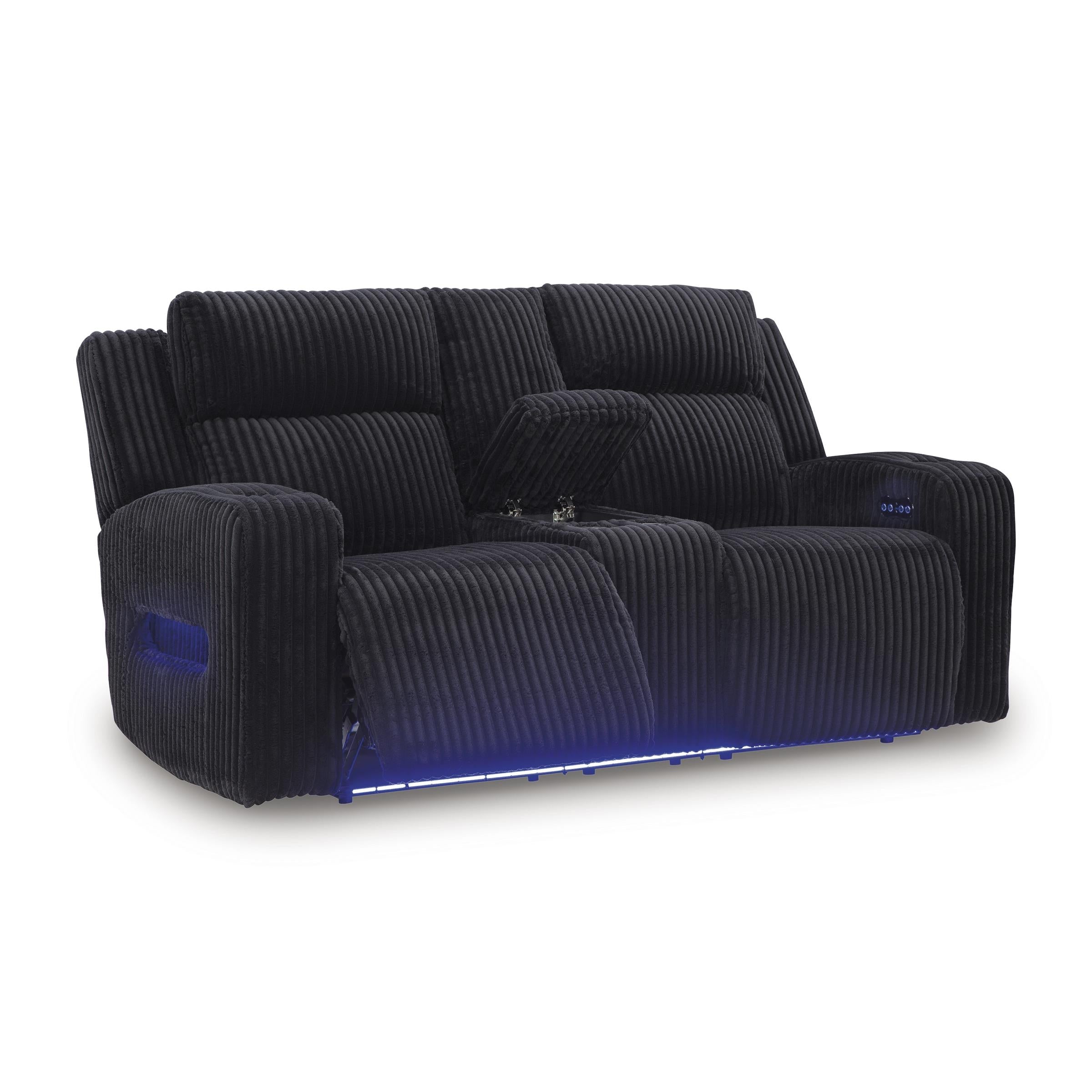 Swipe Furniture Exclusive Design Forest Lake Power Reclining Fabric Loveseat with Console PC6420218