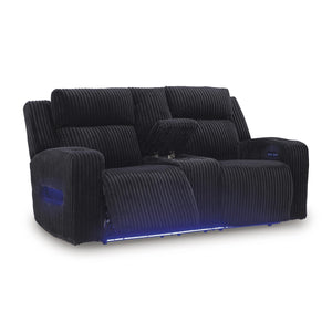 Swipe Furniture Exclusive Design Forest Lake Power Reclining Fabric Loveseat with Console PC6420218