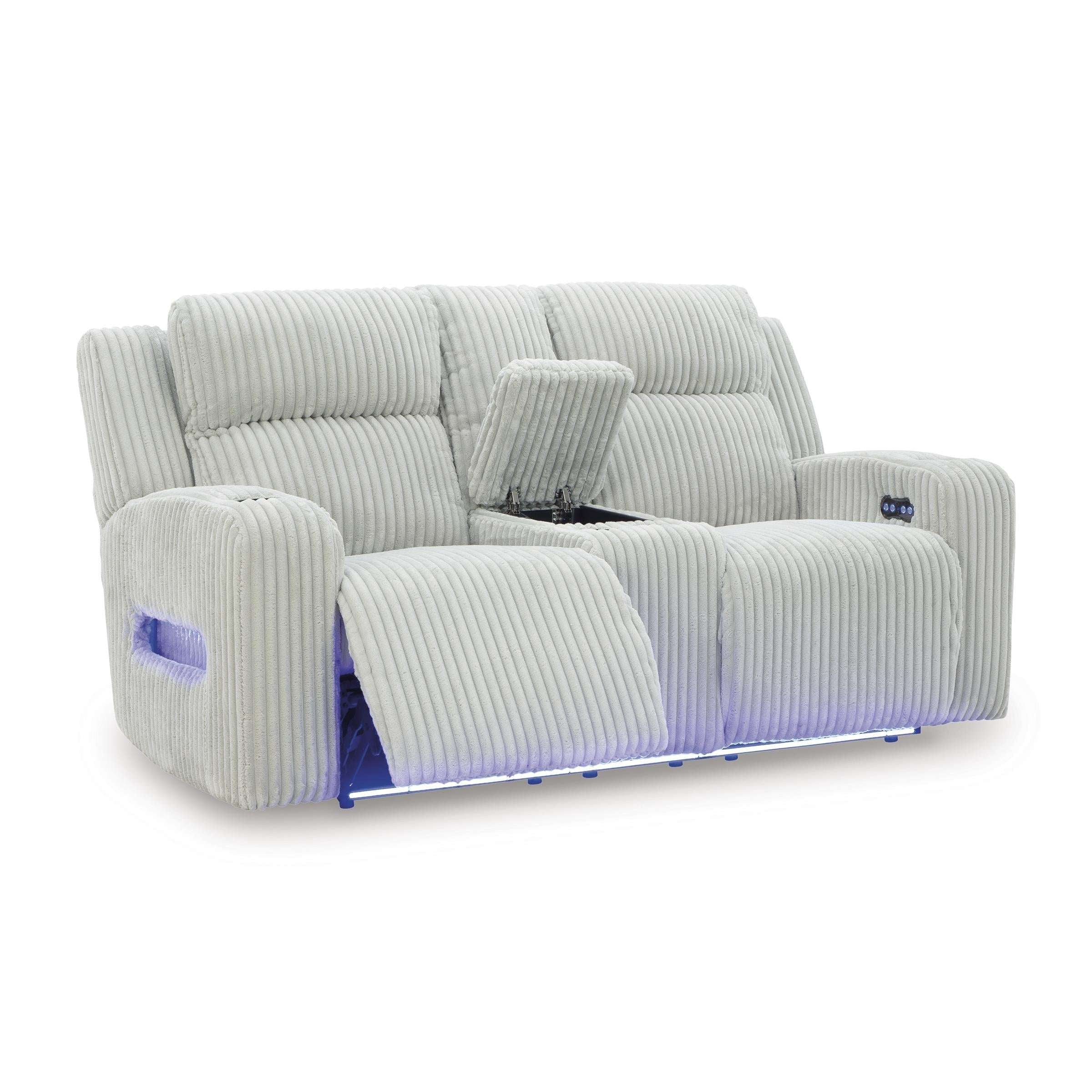Swipe Furniture Exclusive Design Forest Lake Power Reclining Loveseat with Console PC6420318