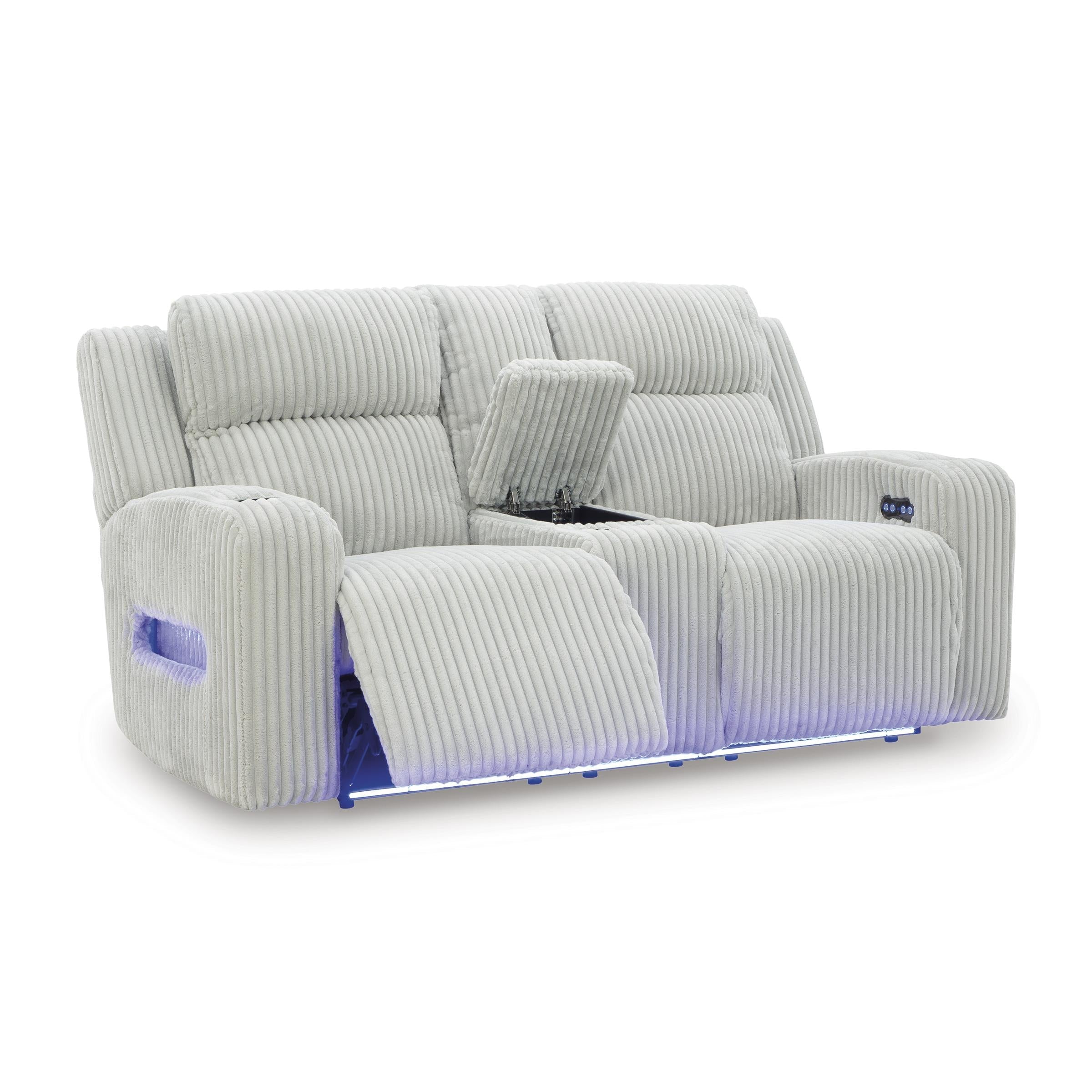 Swipe Furniture Exclusive Design Forest Lake Power Reclining Loveseat with Console PC6420318