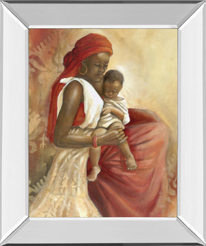 Mirrored Frame Beauty Of Love I By Carol Robinson 22X26 Mirror Frame Print