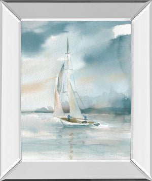 Mirrored Frame Subtle Mist I By Carol Robinson 22X26 Mirror Frame Print