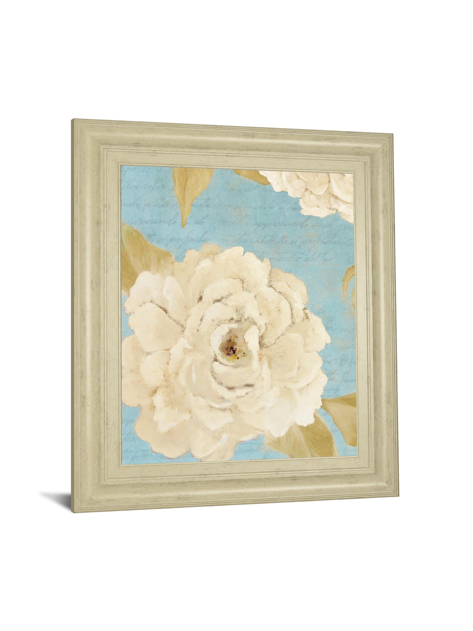 Scripted Poetic Peonies Ii By Lanie Loreth 22X26 Framed Print