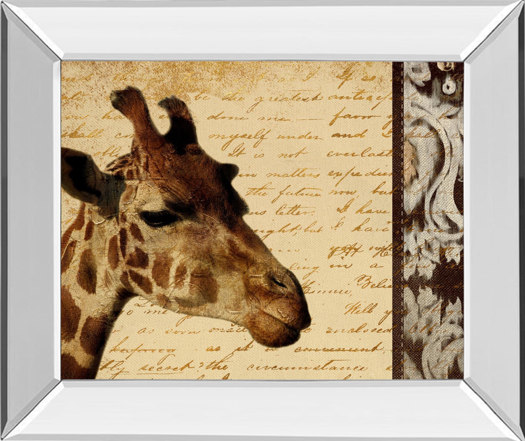 Mirrored Frame Madagascar Safari I By Patricia Pinto 22X26 Mirror Frame Print