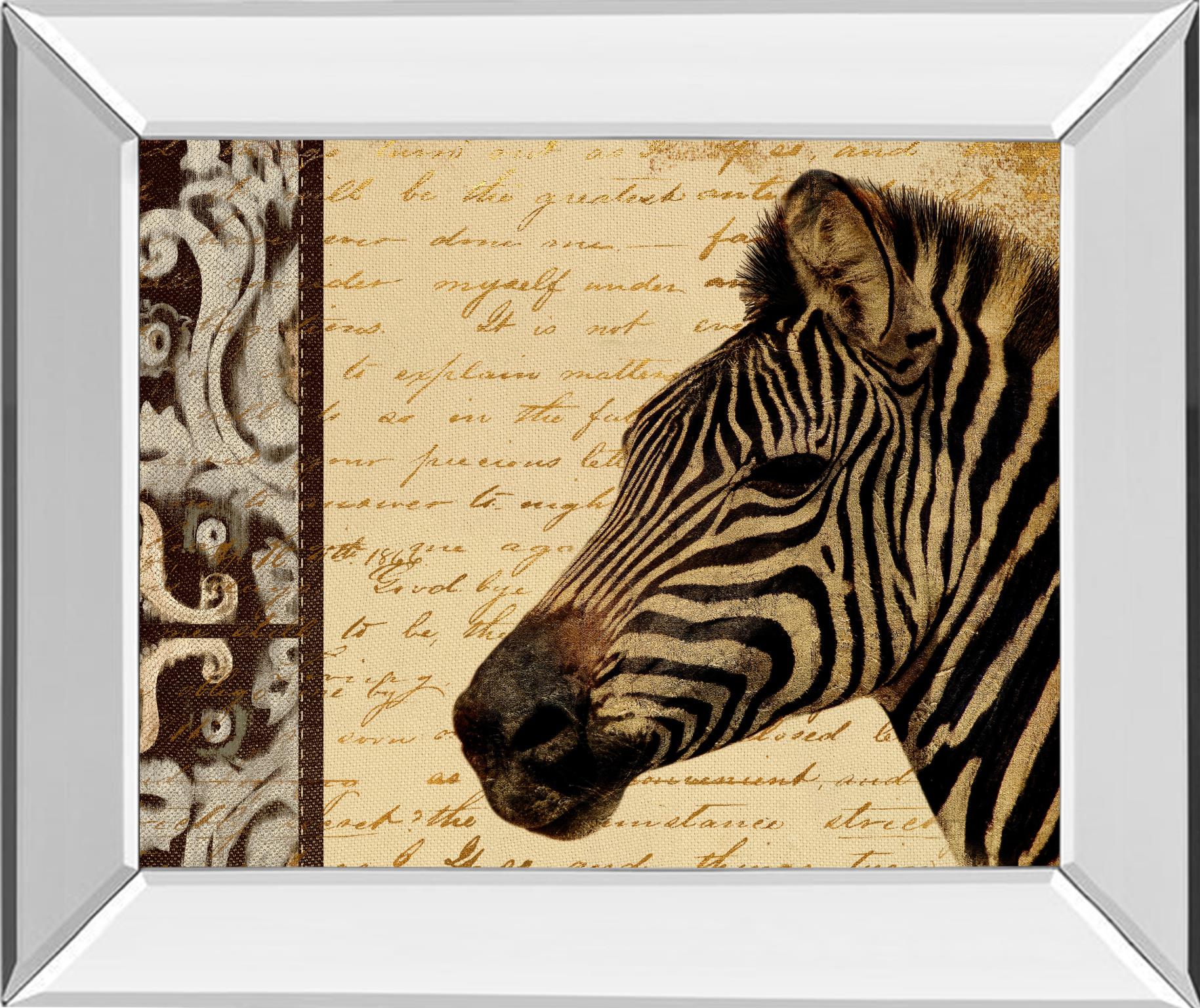 Mirrored Frame Madagasgar Safari Ii By Patricia Pinto 22X26 Mirror Frame Print