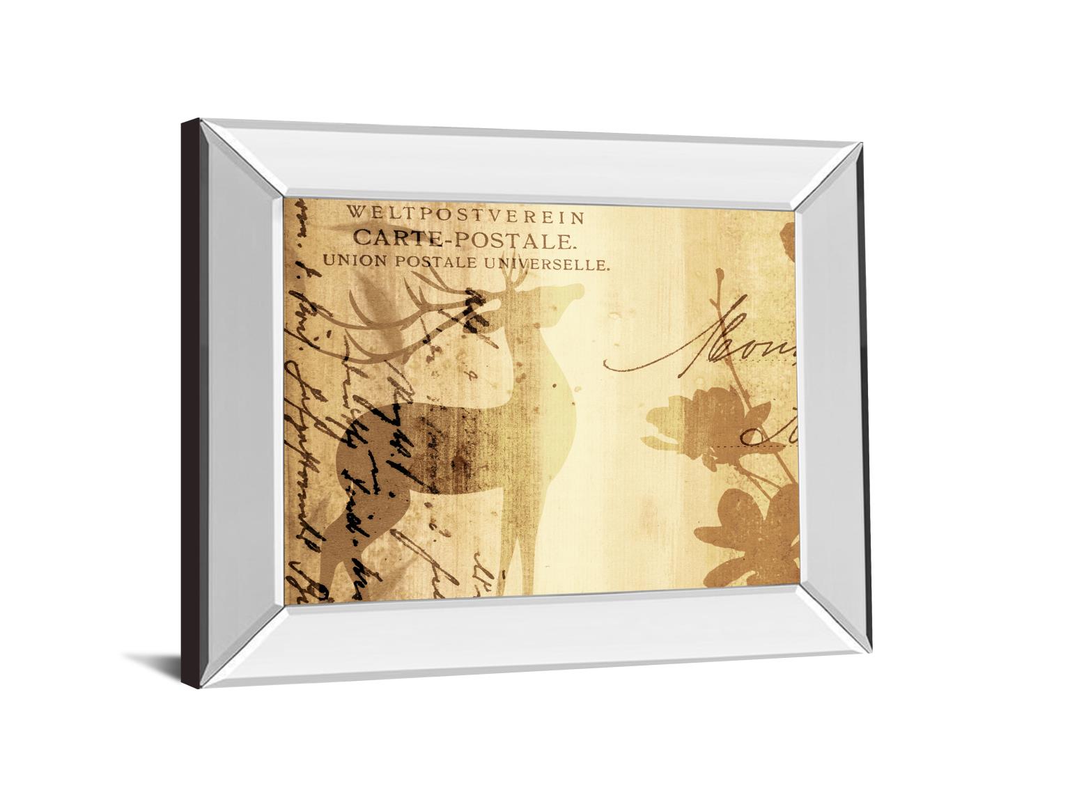 Mirrored Frame Letter I By Leal, F. 22X26 Mirror Frame Print