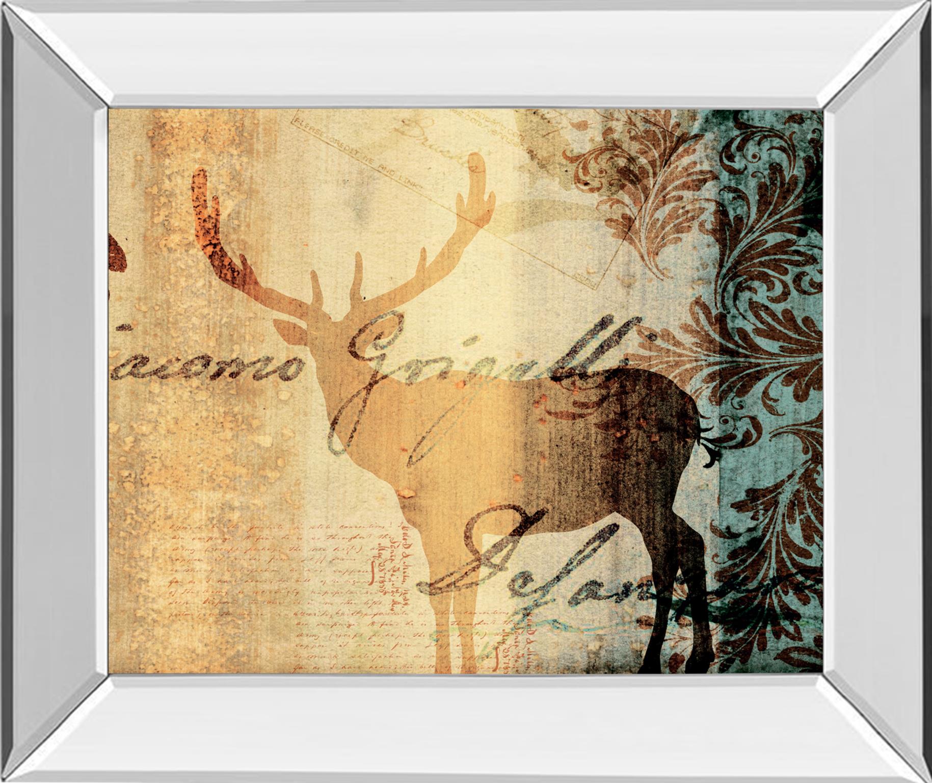 Mirrored Frame Letter Ii By Leal, F. 22X26 Mirror Frame Print