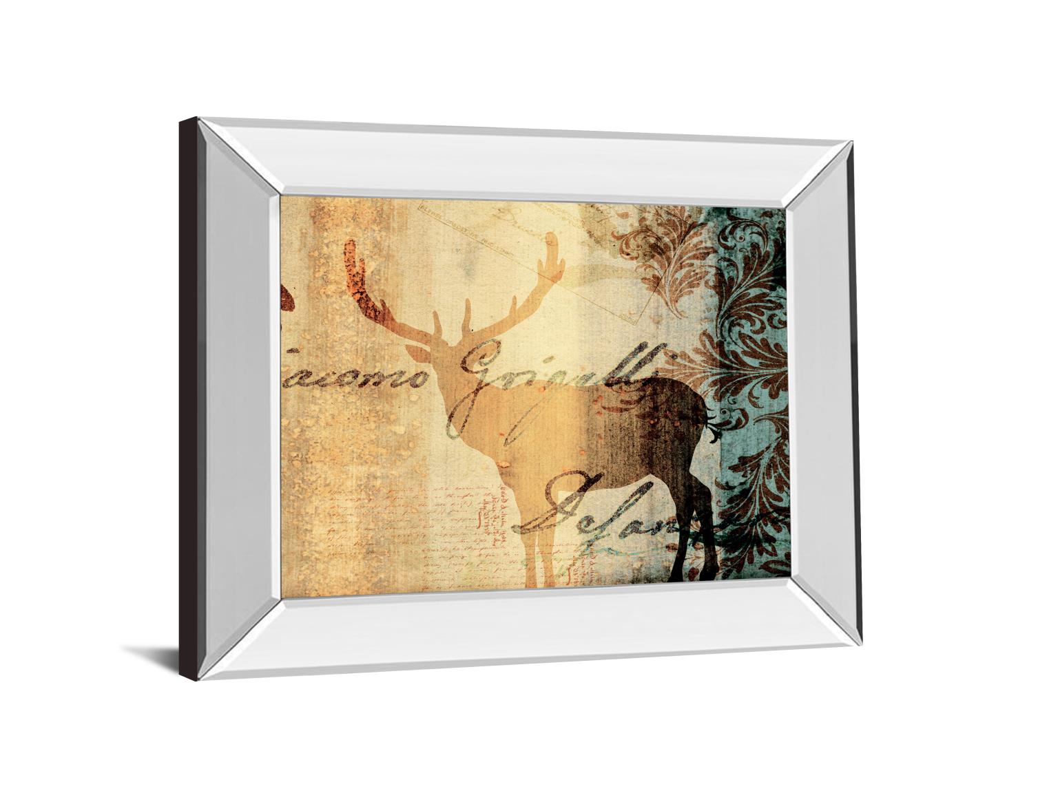 Mirrored Frame Letter Ii By Leal, F. 22X26 Mirror Frame Print