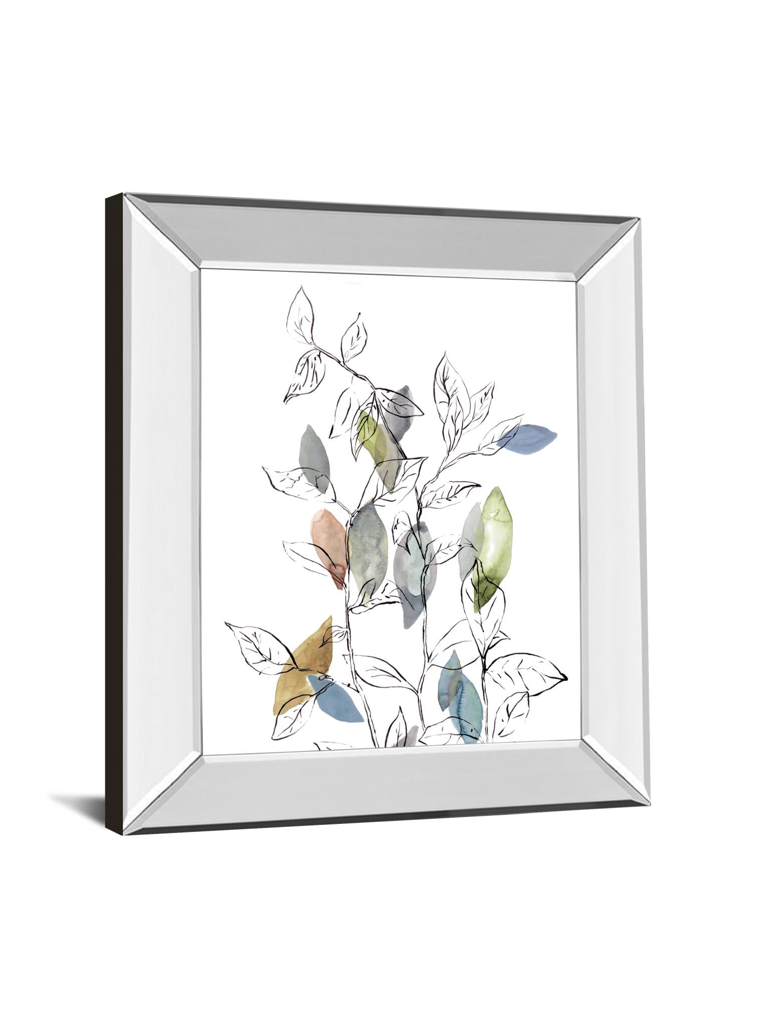 Mirrored Frame Spring Leaves I By Meyers, R. 22X26 Mirror Frame Print