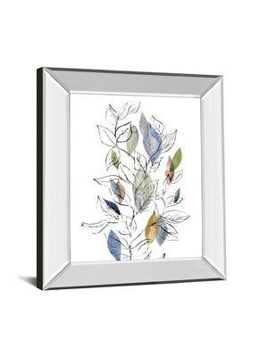Mirrored Frame Spring Leaves Ii By Meyers, R. 22X26 Mirror Frame Print