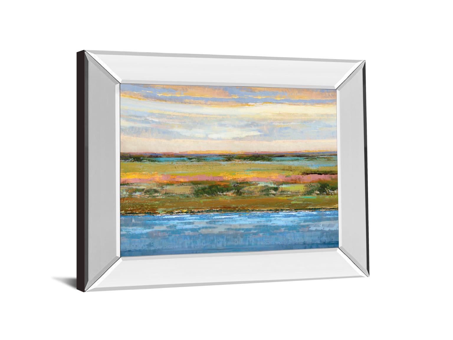 Mirrored Frame Flatland Contemplation By Mark Chandon 22X26 Mirror Frame Print