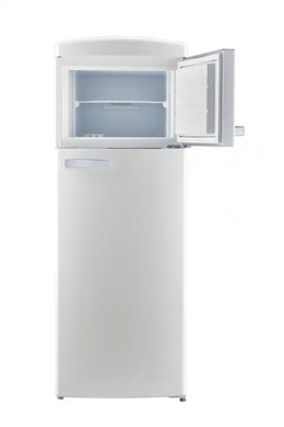 Unique Appliances - 21 in. Wide Classic Retro 7.5cu.ft Compact Top Freezer Refrigerator - Marshmallow White