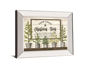 Farm Fresh Christmas Trees By Diane Weaver 22X26 Mirror Frame Print
