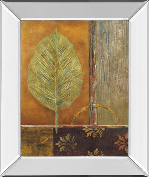 Copper Leaf By Viola Lee 22X26 Mirror Frame Print