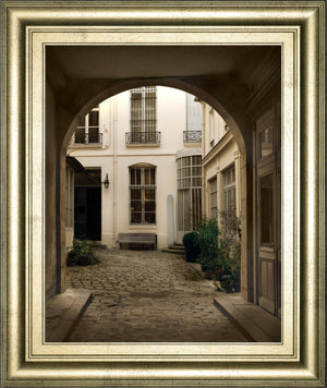 Marais Courtyard By Milla White 22X26 Framed Print