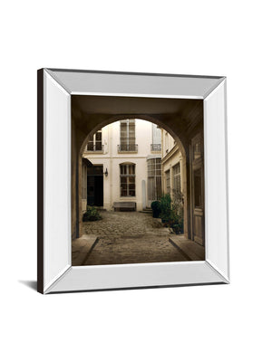 Marais Courtyard By Milla White 22X26 Mirror Frame Print