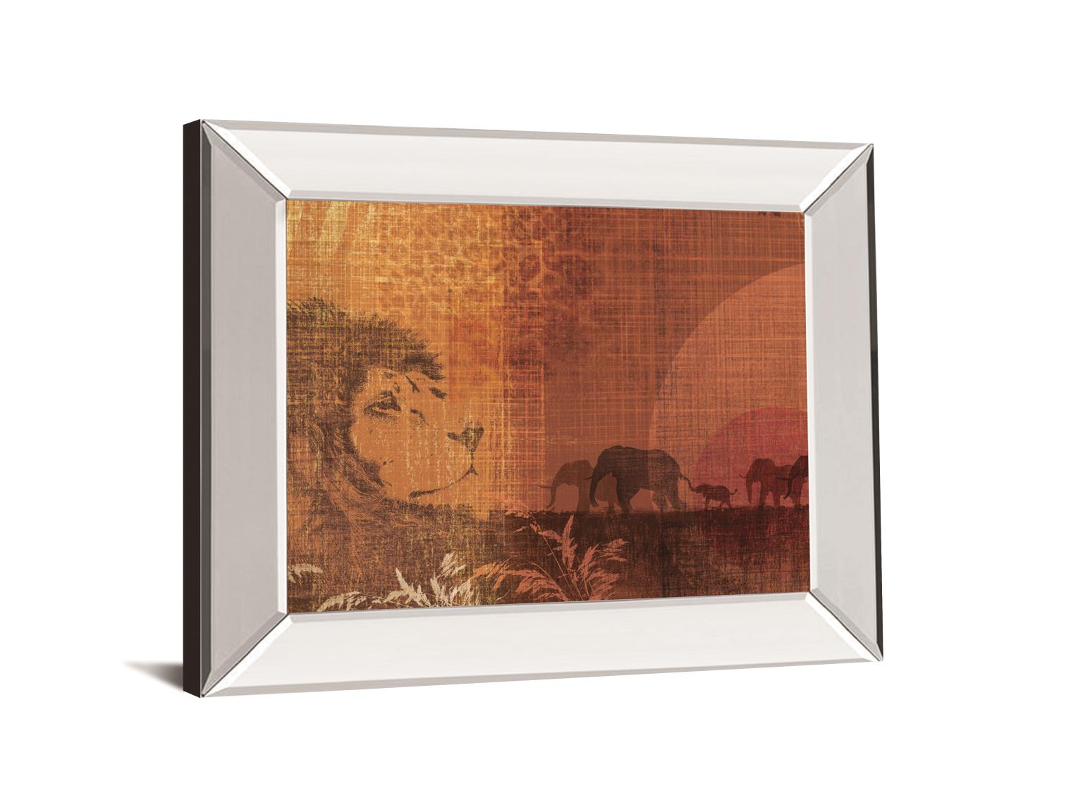 Safari Sunset Ii By Venter, T. 22X26 Mirror Frame Print