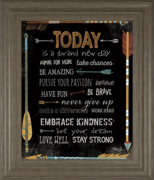 Â Today Is A Brand New Day By Marla Rae 22X26 Framed Print