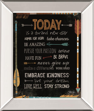 Â Today Is A Brand New Day By Marla Rae 22X26 Mirror Frame Print