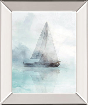  Sailing Boat I By Ken Roko 22X26 Mirror Frame Print