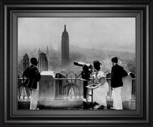 Manhattan, View From Radio City Music Hall, 1935 By The Chelsea Collection 22X26 Framed Print