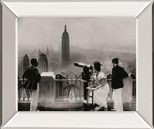Manhattan, View From Radio City Music Hall, 1935 By The Chelsea Collection 22X26 Mirror Frame Print