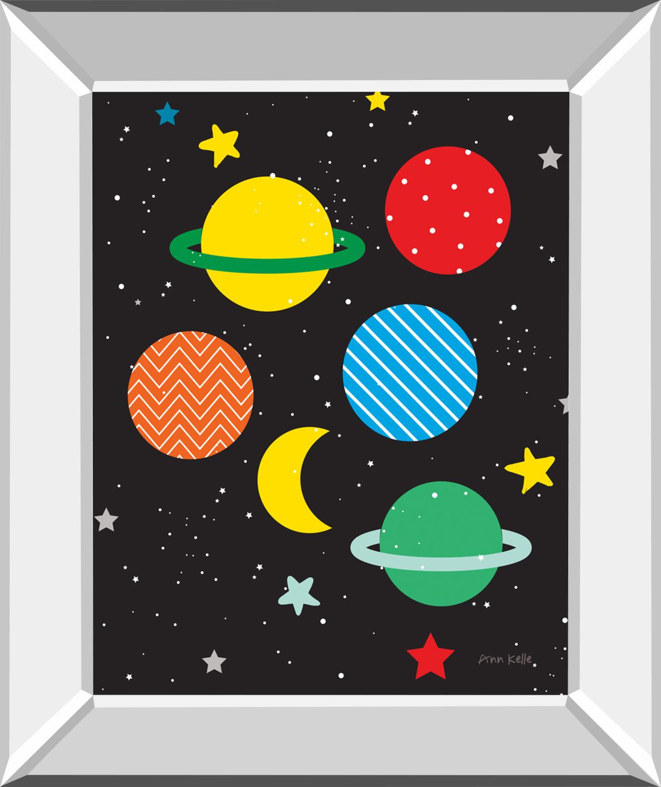 Outer Space By Ann Kelle 22X26 Mirror Frame Print