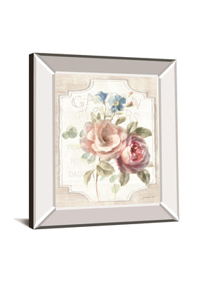 Cottage Garden Iv On Wood By Danhui Nai 22X26 Mirror Frame Print