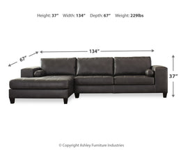 Nokomis 2-Piece Sectional with Chaise