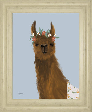 Delightful Alpacas Ii By Becky Thorns 22X26 Framed Print