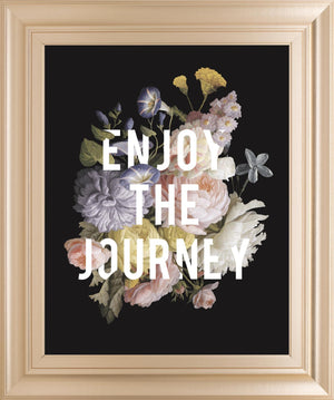 Floral Sentiment Ii Black By Wild Apple Portfolio 22X26 Framed Print