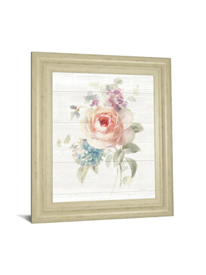 Cottage Garden Iii Shiplap By Danhui Nai 22X26 Framed Print