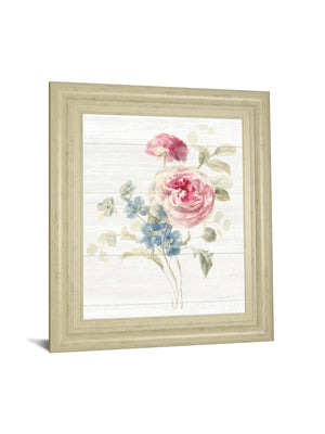 Cottage Garden Ii Shiplap By Danhui Nai 22X26 Framed Print