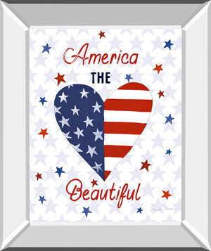 America The Beautiful Ii By Farida Zaman 22X26 Mirror Frame Print