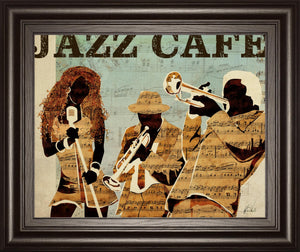 Jazz Café By Kyle Mosher 22X26 Framed Print