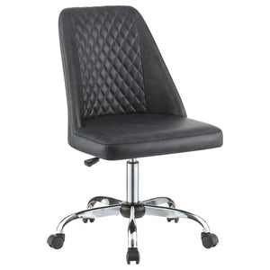 Althea Upholstered Adjustable Home Office Desk Chair Brown