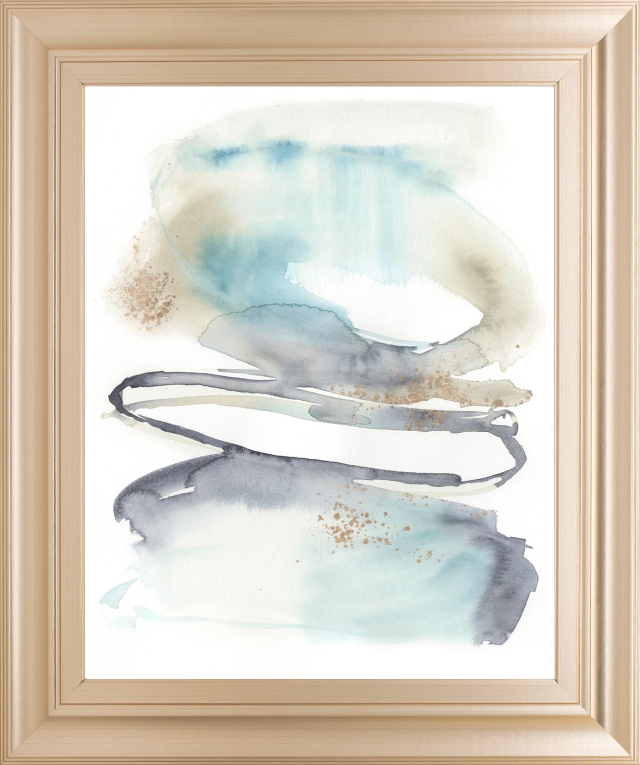 Spiral Bloom I By Jennifer Goldberger 22X26 Framed Print