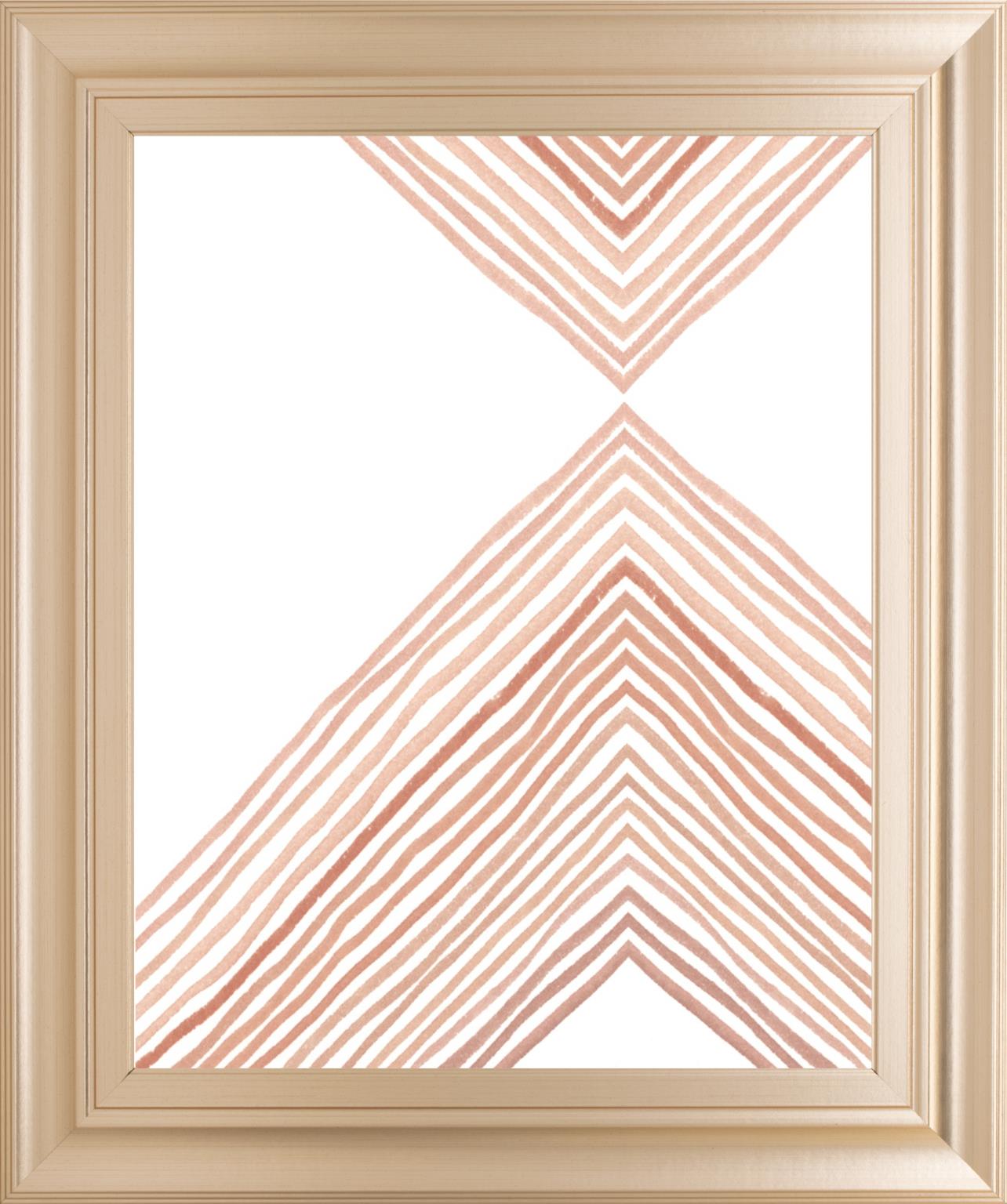 Pink Apogee Ii By Emma Scarvey 22X26 Framed Print