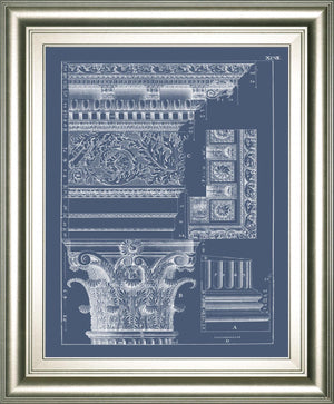 Column & Cornice Blueprint Ii By Vision Studio 22X26 Framed Print
