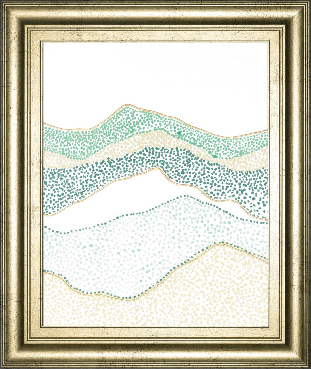 Terra Dots I By Vanna Lam 22X26 Framed Print