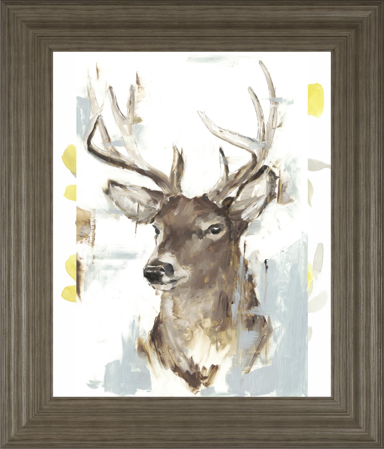 Modern Deer Mount Ii By Ethan Harper 22X26 Framed Print
