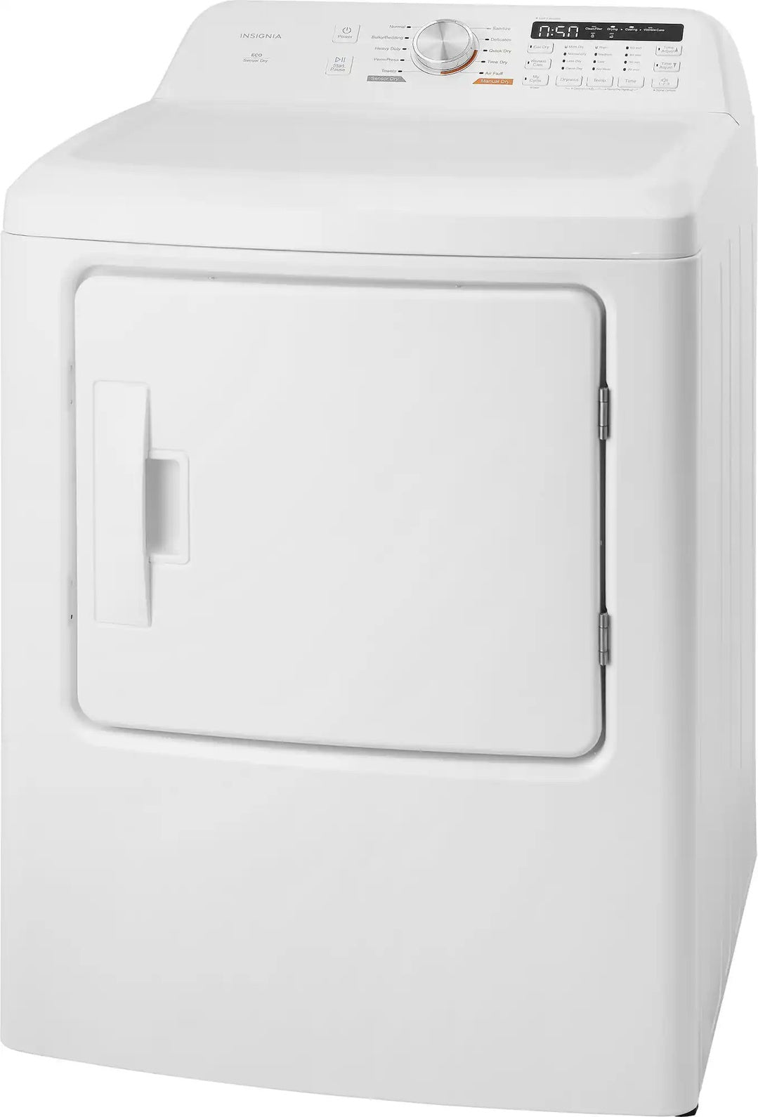 Package - Insignia™ - 4.1 Cu. Ft. Top Load Washer with ColdMotion Technology and 7 Cu. Ft. Electric Dryer with Sensor Dry - White