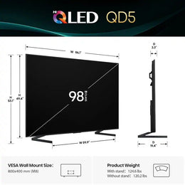 Hisense - 98" Class QD5 Series Hi-QLED 4K UHD Smart Google TV (2025)