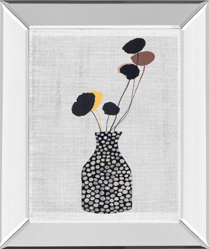 Decorated Vase With Plant Ii By Melissa Wang 22X26 Mirror Frame Print