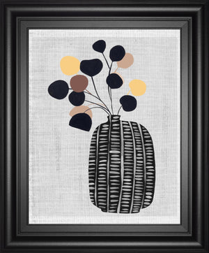 Decorated Vase With Plant Iii By Melissa Wang 22X26 Framed Print